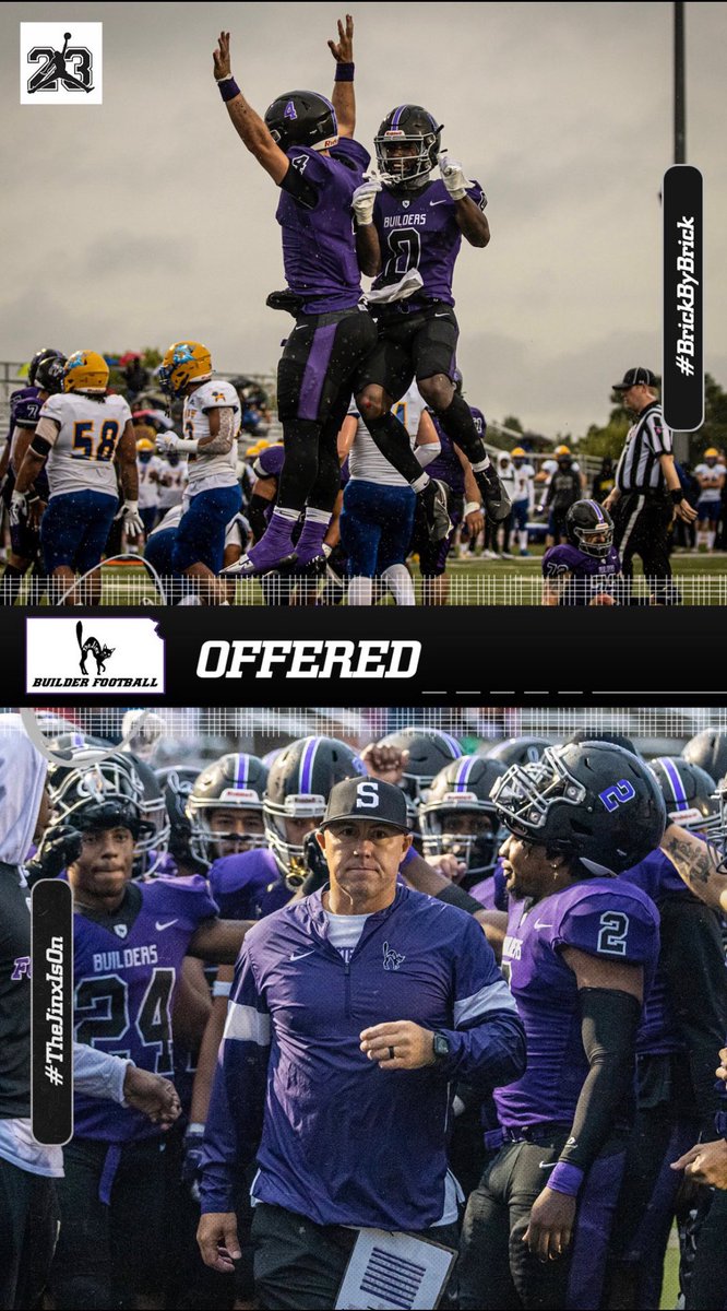 Blessed to receive my 4th offer from Southwestern College 💜🖤thank you ⁦@CoachGriffSC⁩ for the opportunity! ⁦@BuilderFootball⁩