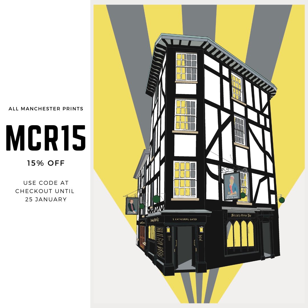 I've been busy moving house 🏠

To celebrate putting roots (back) down in Manchester, use code 'MCR15' at checkout for 15% all the #Manchester prints currently on my Etsy until 25 Jan!

etsy.com/uk/shop/AHdigi… 

#art #manchester #manchesterart #pubs #manchesterpubs #mufc #mcfc