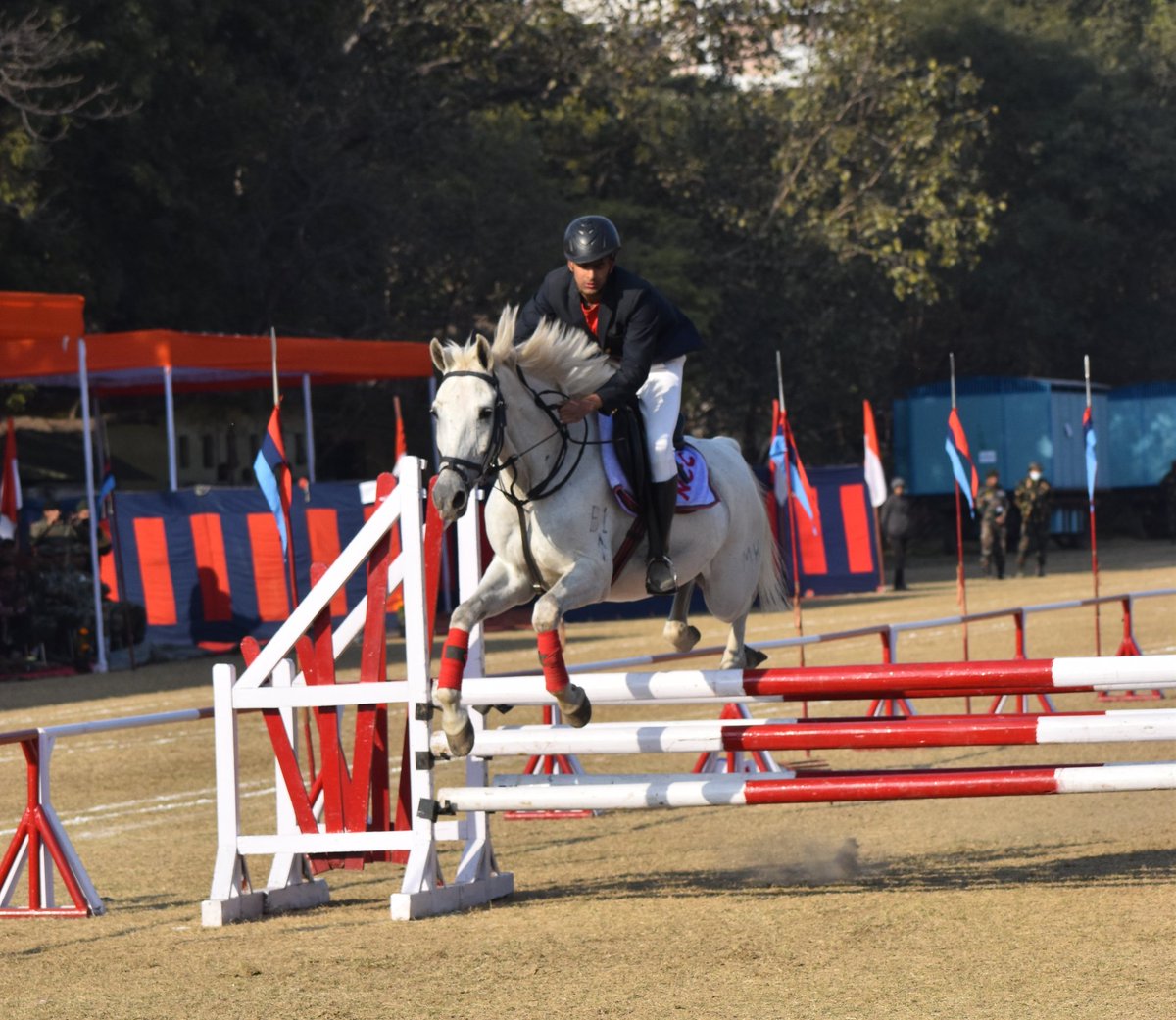 HQ_DG_NCC's tweet photo. NCC Young riders displayed a wonderful Horse Show at 61 Cavalry Ground, Delhi Cantt, #Rdc23 #RDC2023 https://t.co/K9CYglFzeL