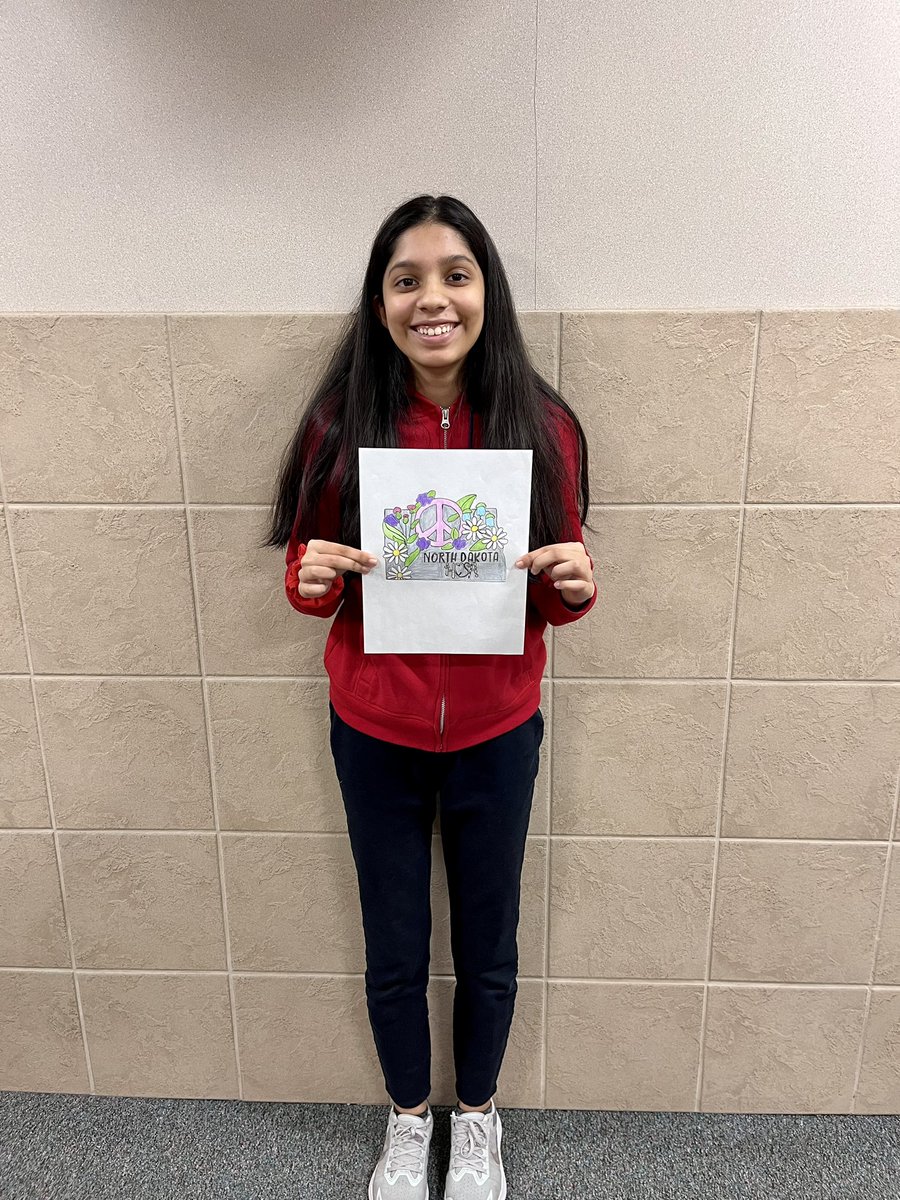 CONGRATULATIONS TO NAOMI RAHMAN!!!! Naomi won the ND HOSA Pin Design Contest. Her design will be used at the ND State HOSA Conference and at the HOSA International Leadership Conference👍Your RRHS  HOSA Chapter is proud of you!
