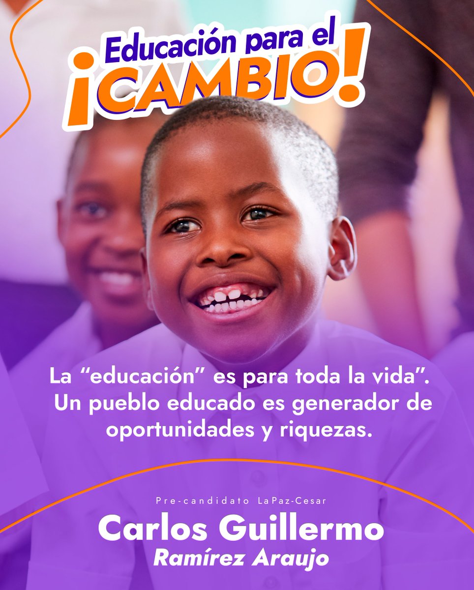 cgramireza's tweet photo. #LaPaz 
La “educación” es para toda la vida”. Un pueblo educado es generador de oportunidades y riquezas. fortalecer los procesos educativos municipal y hacerles seguimiento garantizará una adecuada preparación competitiva en los estudiantes del municipio. https://t.co/6gsM93VxhR