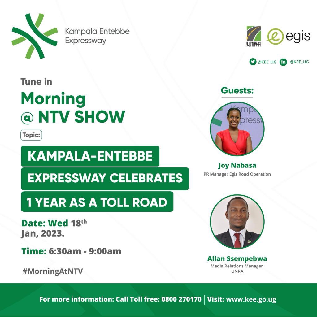 Tune in tomorrow on @ntvuganda as @assempebwa and I discuss @KEE_UG at 1. 
#KEETollat1 #KEEUG