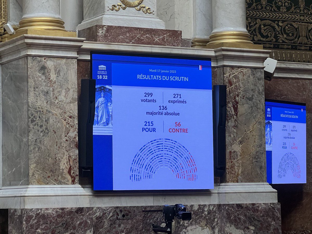 🌊🐠 L’Assemblée nationale a adopté la Proposition de résolution pour un moratoire sur l’exploitation minière des fonds marins de <a href="/nthierry/">Nicolas THIERRY</a>.

Un vote transpartisan pour la protection de la biodiversité de nos #mers et #océans !