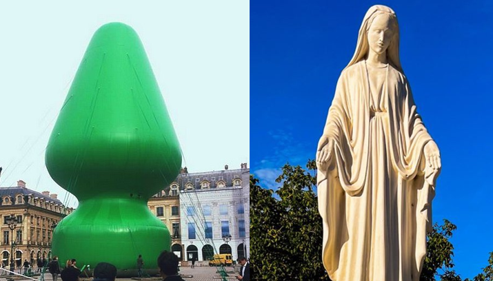 L'une des ces statues a été interdite par la justice. Devinez laquelle ?