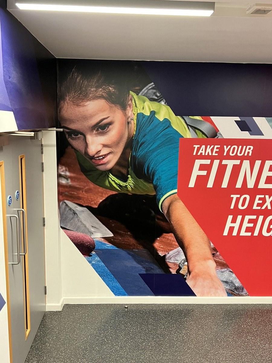 KKAFO1's tweet photo. @SuranneJonesUK got a sidehustle as a climbing model for University of Birmingham gym? https://t.co/QWttRCyMgg