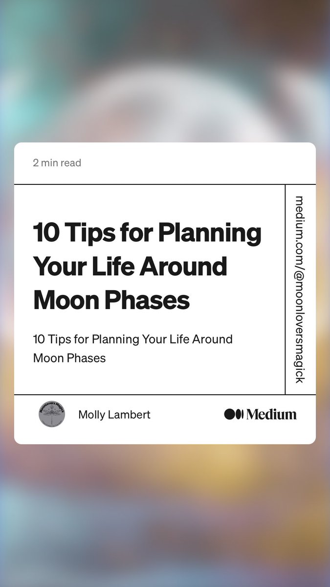 MaximumRepMolly's tweet photo. “10 Tips for Planning Your Life Around Moon Phases” by Molly Lambert
https://t.co/vnrFDDkLbz https://t.co/u3IY1f35hq