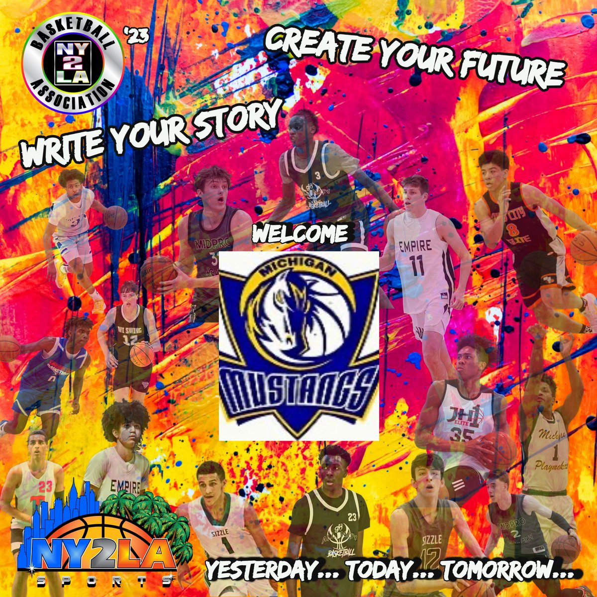ny2lasports's tweet photo. A program with a pedigree rich with history, credibility, NBA talent and elite college prospects joins us this season...Pleased to welcome the @TheMichMustangs into the @ny2labasketball circuit in 2023 #NY2LA https://t.co/9fhZA6R3Aw