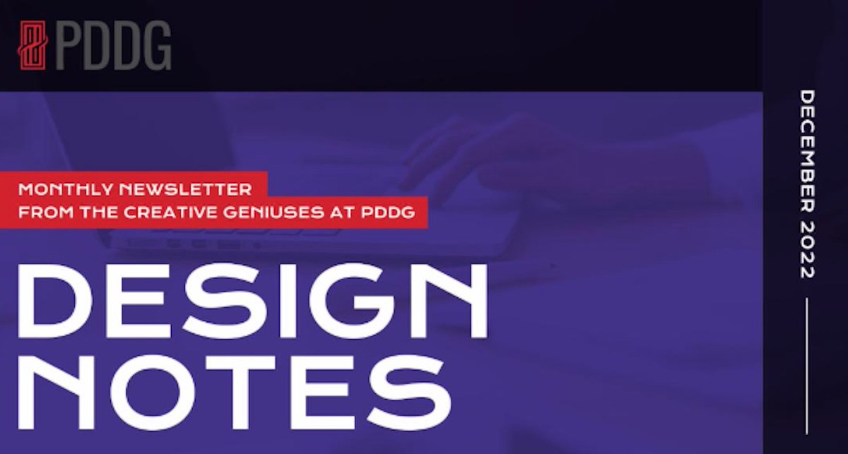 PDDG's tweet photo. Are you currently subscribed to our monthly newsletter?

If not, visit our website to view past issues and to sign up for your very own copy of the Design Notes newsletter.

https://t.co/2fW8CrvYGp

#PDDG #newsletter #graphicdesign https://t.co/NzwVHcz6Ja