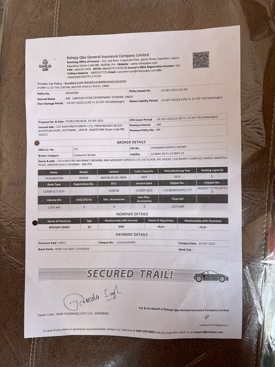 digii199's tweet photo. @TataMotors @RNTata2000 @consumerforum_ This post is in reference to my worst experience with my car delar that is Tata Motars and my insurance company @rahejaqbe . https://t.co/DDrC42AHWu