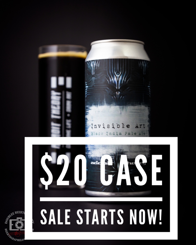 AdroitTheory's tweet image. Woohoo! Our $20 Case Sale is underway! Come early for best selection!

Details: Purchase a 4-pack at regular price, and pick up a case of one of the beers on the $20 discount table for only $20 PER CASE (not a typo). Yep, $20 per case! You can mix + match between discounted cases