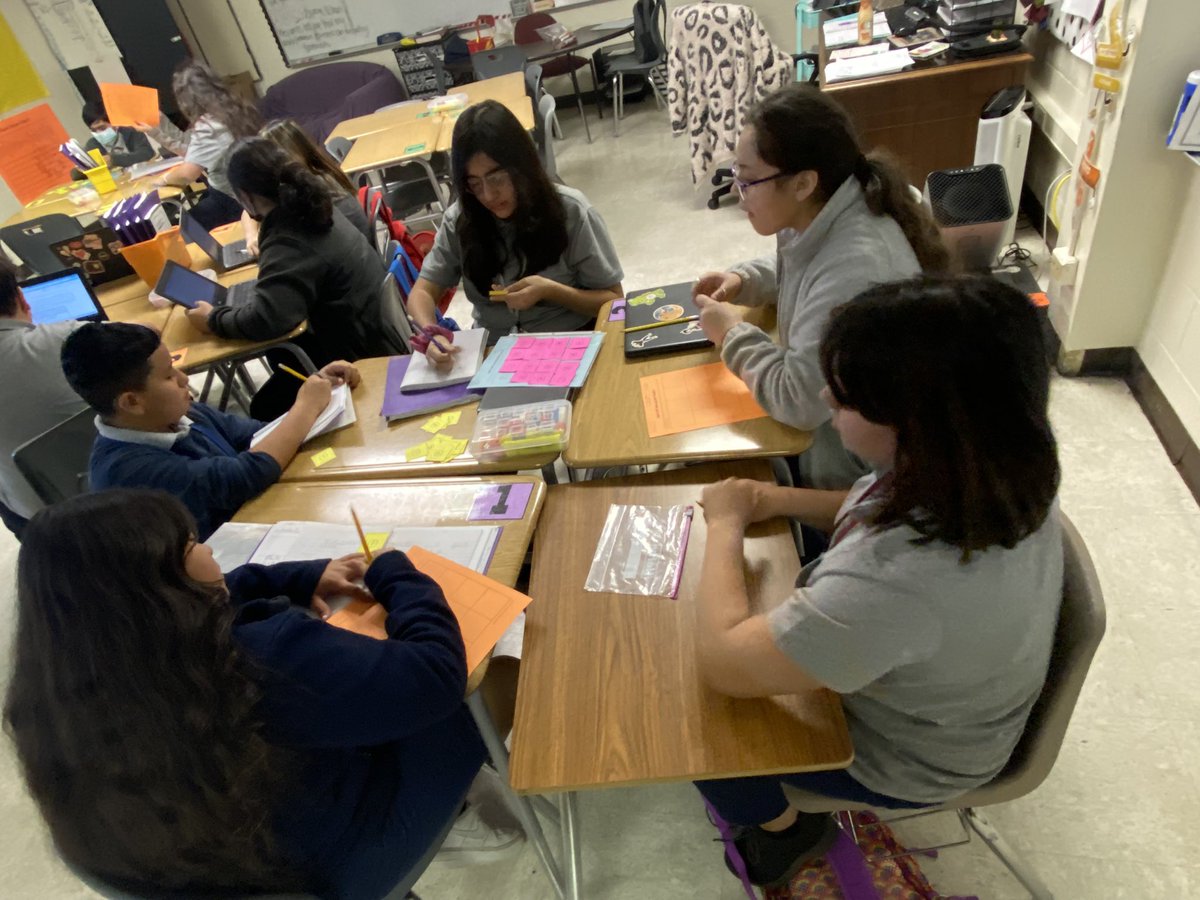 Dt16Goode's tweet photo. My TR is rocking it during workstations. I had to step out to go in another class & came back to this. I’m proud and ecstatic for the Ss and her. #growthforeveryone @BowieMSOdessa @Ecisd_OC @ECISDmath @utpb @OppCulture https://t.co/XxBQx6PbLK