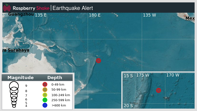 raspishakEQ's tweet photo. Preliminary M5.0 #Earthquake
ID: #rs2023beyyih
184km/114miles from #Alofi, in #TongaIslands
2023-01-17 20:46 UTC
@raspishake network
Join the largest #CitizenScience #seismograph community ➡ https://t.co/Y5O0dgJqJF
EVENT ➡ https://t.co/rKhbGMpHk7 https://t.co/ieEanZprbO
