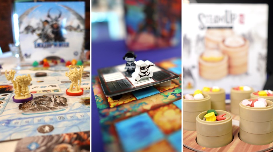 GufStudios's tweet photo. What are you doing this weekend? 😁We will be at #CanCon tabletop game convention this weekend! We're in C Pav. C-44, we'll have a booth with #EndlessWinter, #FloatingFloors, #SteamUpAFeastOfDimSum !
Hope we'll see you there😍🙏 @FantasiaGames_ @hotbananagames https://t.co/nmRamlSKXn