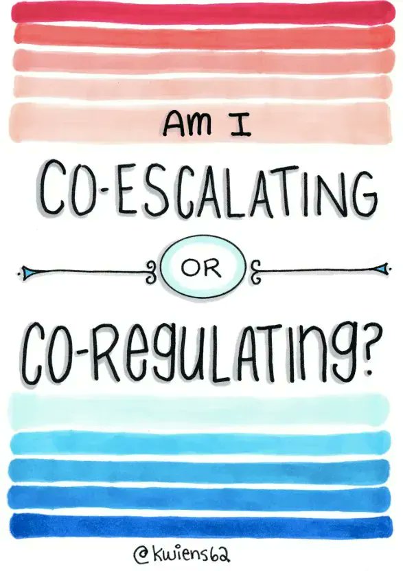 MindShift (@mindshiftkqed) on Twitter photo Stay in-tune with yourself as an educator in high-tension moments by asking: "Am I co-escalating or co-regulating?"
#Sketchnote via <a href="/kwiens62/">Kristin Wiens</a> Stay in-tune with yourself as an educator in high-tension moments by asking: "Am I co-escalating or co-regulating?"
#Sketchnote via <a href="/kwiens62/">Kristin Wiens</a>