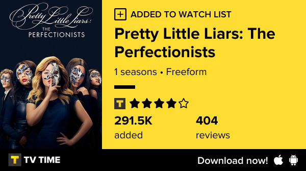 clararach's tweet photo. I've just started following Pretty Little Liars: The Perfectionists https://t.co/uWct2M0RCE #tvtime https://t.co/wHE8nUbFF2
