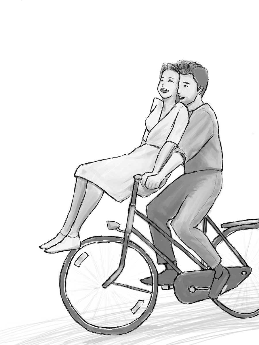 waso_one's tweet photo. Sketch inspired by a couple I saw in Mexico 

#visdev https://t.co/mOHPQTgWFf