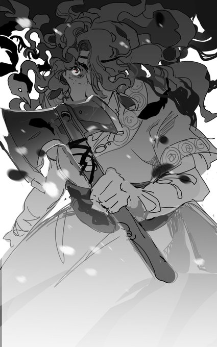 Blood upon snow 🩸❄️
In love with @Komaetoile Galswinthe, in an obsessed way. 