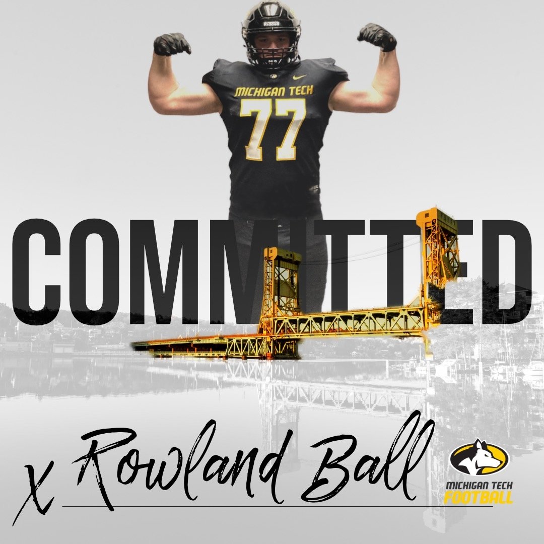 Rowland Ball (@ball_rowland) on Twitter photo I would like to thank all of my former coaches, teammates, family and friends who have supported me in my football career. I would also like to thank all of the Michigan Tech Coaches for giving me the opportunity to further my education and football career. Go Huskies!
<a href="/MTUFB/">Michigan Tech Football</a> I would like to thank all of my former coaches, teammates, family and friends who have supported me in my football career. I would also like to thank all of the Michigan Tech Coaches for giving me the opportunity to further my education and football career. Go Huskies!
<a href="/MTUFB/">Michigan Tech Football</a>
