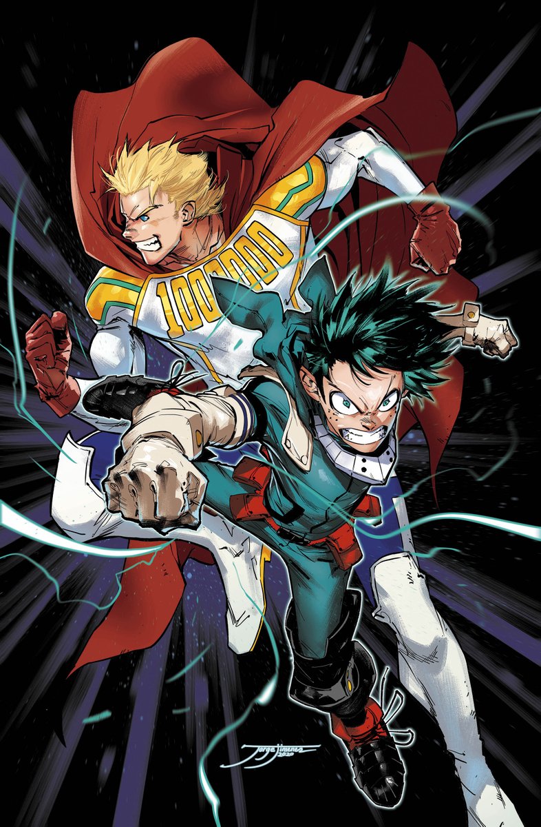 JorgeJimenezArt's tweet photo. Woops! I just remembered that I also made this cover of #BokuNoHeroAcademia   for the French edition thanks to @ki_oon_Editions friends!!, if you want, bring it to me to Angoulême event too, I'll be happy to sign it for you! :D https://t.co/IqZuzWknc6