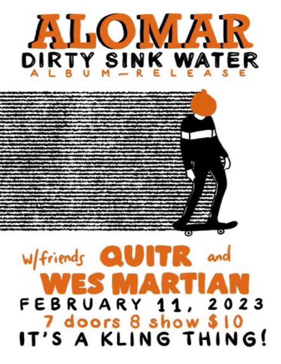 Dirty Sink Water release show coming up February 11th at Kling with <a href="/QuitrMusic/">Quitr</a> and <a href="/PunkPonderings/">Glizzy Mcguire</a> - incredible flyer by <a href="/chainxrule/">chainxrule</a> - I don’t get out much these days but I’m eternally grateful for the Akron DIY community their support - come sing some new tunes
