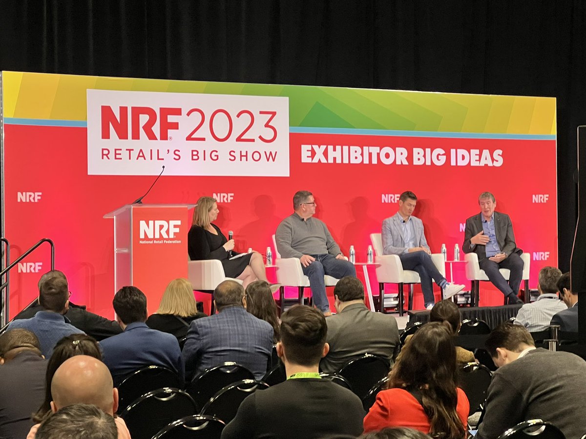 RichFletcherTX's tweet photo. Amazing conversation on #autonomous stores. The technology to support is here and ROI is achievable! @awmceo, @Deloitte, @Intel and @DellTech #NRF2023 Big Ideas Session. #EmpoweringRetailEvolution #IntelAI #iwork4dell https://t.co/4Shk5TUV1n