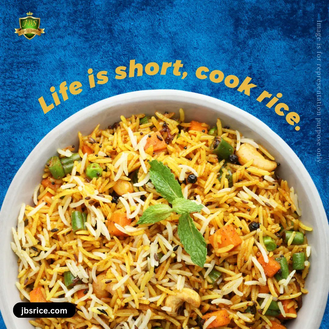 jbs_rice's tweet photo. Harvest the Taste of Authentic Basmati Rice with JBS.
.
.
Visit: https://t.co/XavAyuFSy5
.
.
#jbsrice #rice #chefchoice #recipe #recipeoftheday #Healthy #RichInFlavour
#BasmatiRice #Flavour #LongGrain #Cholesterolfree #Uniquelenght #Biryanilovers https://t.co/ngBq4N3FXu