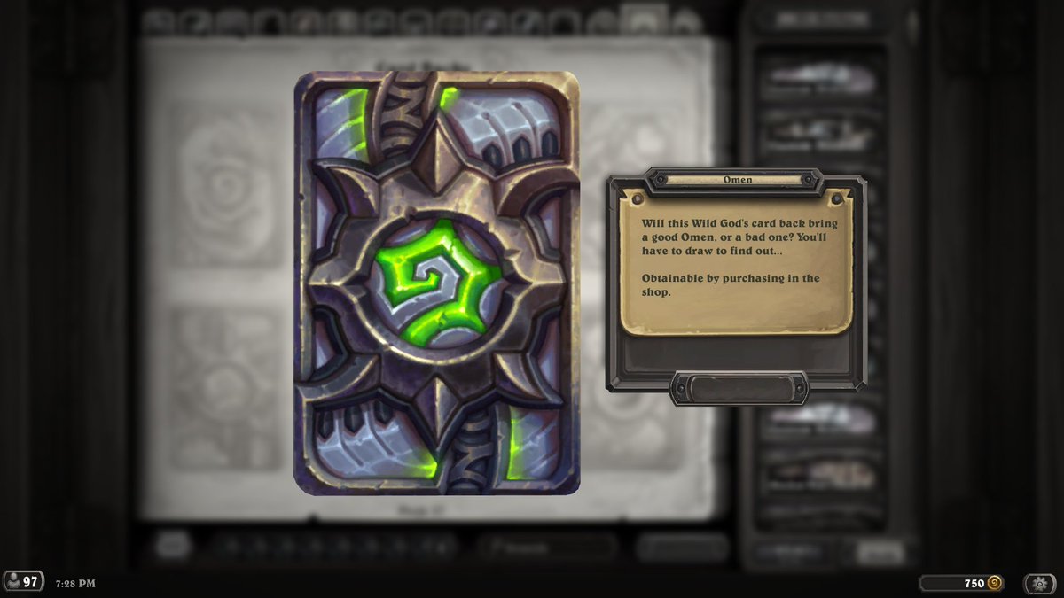 imik on Twitter "No idea if it's only on my end, but that card back