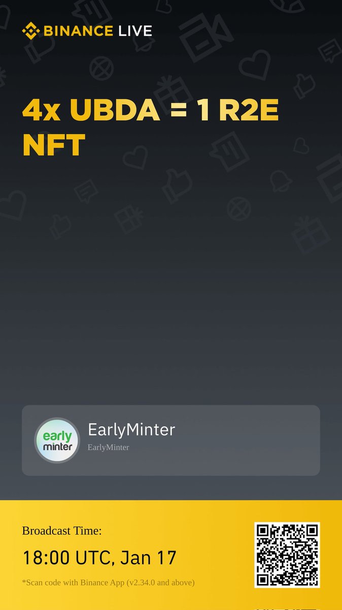 Rahaduzzaman808's tweet photo. Everyone join the @EarlyMinter live on #Binance with our Professor @isiqat and enjoy the New release #UBDA #NFT in live https://t.co/98d9kCSTOU