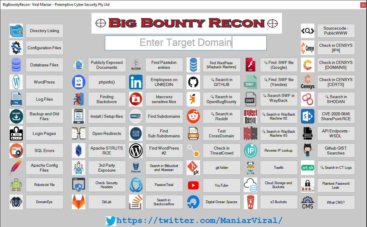 0x0SojalSec's tweet photo. BigBountyRecon tool utilises 58 different techniques using various Google dorks and open source tools to expedite the process of initial reconnaissance on the target organisation.⚔️💻

https://t.co/fLT153X3WK

#infosec #bugbounty #recon #cybersecuritytips https://t.co/Q3zy7OeHzl