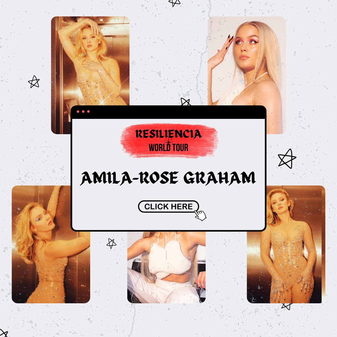 ⠀
⠀ ⠀ ⠀ ⠀ ⠀
 ⠀⠀⠀⠀the RESILIENCIA WORLD tour.

                    17/01 — san juan, pr

                               ,｡･:*:･ﾟ☆
⠀⠀