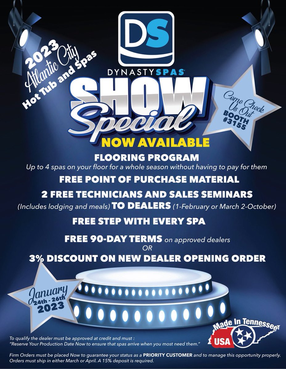 Come by and check out our booth 3155 at The Atlantic City Pool and Show January 24-26.