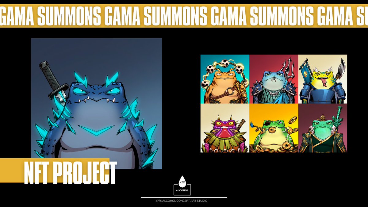 hashtag47PA's tweet photo. Our team has a huge experience creating PFP NFT Projects! 🚀

Gama Summons was one of the 13 projects produced by the 47PA team.

#NFTProjects #NFTartwork #NFTcollectibles https://t.co/vZ32YFdKSD