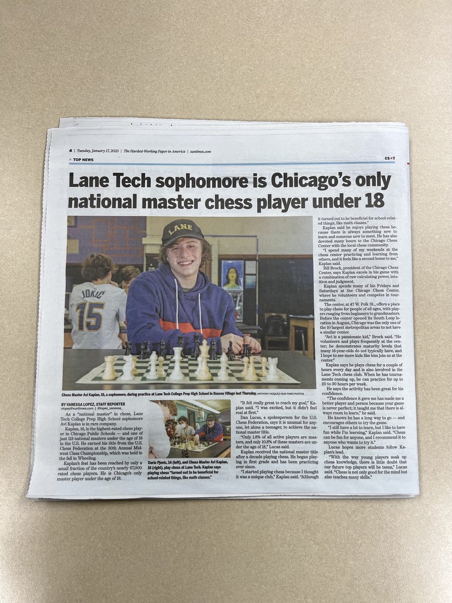 Super cool to see! My story was featured on the front page of the <a href="/Suntimes/">Chicago Sun-Times</a>. I am grateful for the Sun-Times' support and for making this happen!