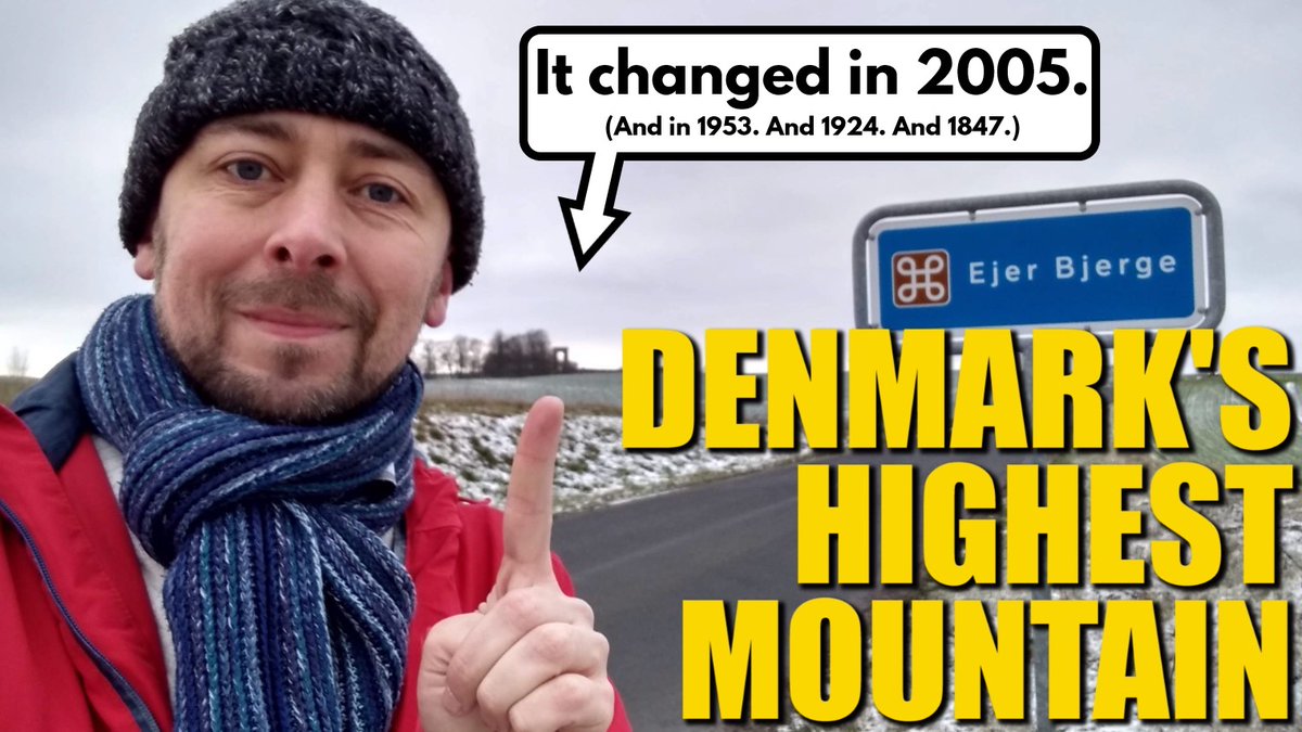 TheTimTraveller's tweet photo. NEW VIDEO!

Denmark keeps changing its mind where its highest point is.

How can it be so difficult to decide? Or does the point actually change? Does the mountain somehow move around the country?

I decided to go and climb it...

https://t.co/RUiI1YMD7l https://t.co/7WZQvkCSeB