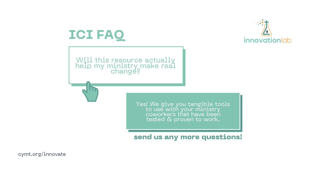 A little ICI FAQ for your Tuesday after the long weekend. Does this resource actually help you make REAL change in your ministry? Spoiler alert: it does. Check out more at bit.ly/3QT8o3y