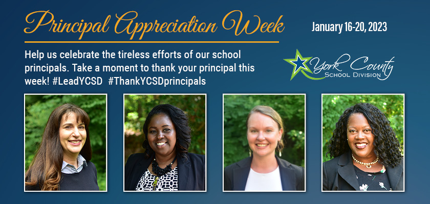 YCSD's tweet photo. Please join us in thanking our #TeamYCSD principals for everything they do to support the students of York County! #BrutonZone https://t.co/vGtjT1LLag