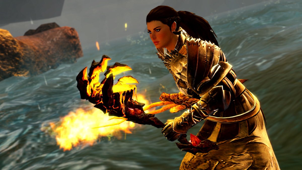 GuildWars2's tweet photo. The #GuildWars2 Gem Store has been updated with two new items: the Floating Lantern Skiff Skin and the Magmatic Torch Skin. We're also offering a 20% discount on Storage Expanders and other account upgrades. Read more at https://t.co/79IEYUfIve https://t.co/nI65h3G6KI