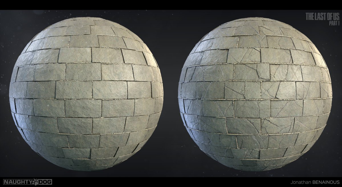 JonathanBenaino's tweet photo. My 1st #TheLastOfUs material drop is now live on @ArtStationHQ!!!
This gallery showcases some of the texture work I made with @Substance3D to achieve the capitol building.
Check out the following link for more HD renders, GIF and video breakdown: https://t.co/I5SoaLIuin https://t.co/IGBp7vVEsT
