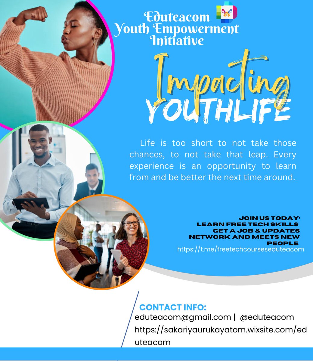 eduteacom's tweet photo. Join the platform where we share FREE tech courses, jobs, scholarships and updates.

Join here and share!!
https://t.co/ftd50UPAea https://t.co/NwjwEMuXQp