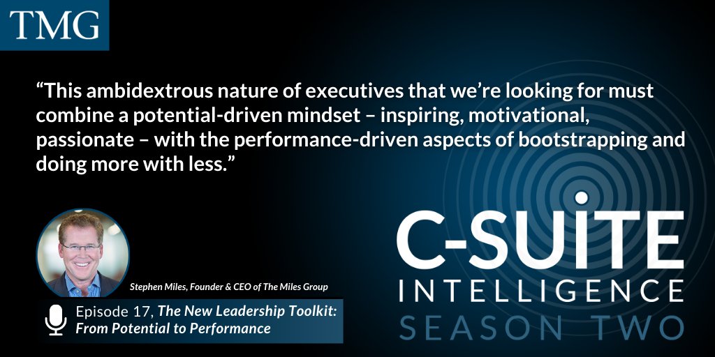 TheMilesGroup's tweet photo. To succeed in today’s #business environment "you have to have the toolkit to be performance-driven," says Stephen A. Miles. Listen to the latest #CSuiteIntelligence pod out now, "The New Leadership Toolkit: From Potential to Performance" https://t.co/FIDeMEUoYu https://t.co/PDUSOP2J9r