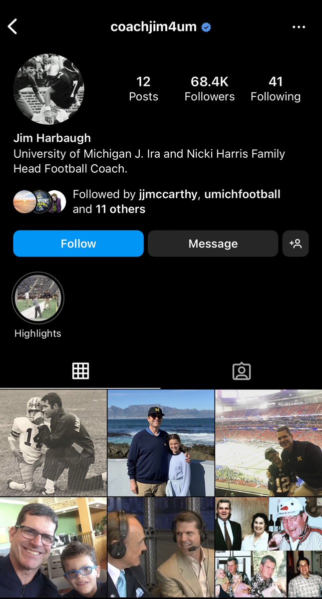 JJOneOfOne's tweet photo. Jim Harbaugh has unfollowed Gunna on Instagram. https://t.co/ULcRQydC42