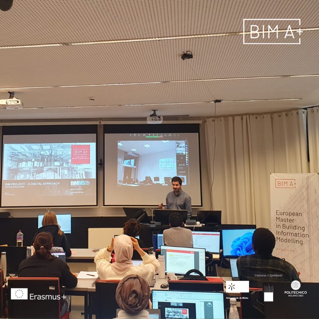 BIMAplus's tweet photo. BIM A+4 is in full operation mode!
Today we received Bruno Caires from BIMMS  with the industry lecture "BIM Project - A Digital approach."
#bim_aplus #bim #buildinginformationmodeling #erasmus #erasmusmundus #scholarships #studyabroad #construction #engineering #architecture https://t.co/3c0qtohCLY