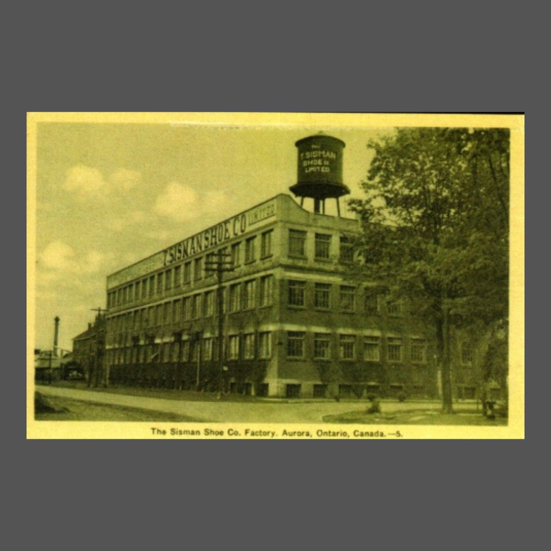 Aurora_HS's tweet photo. In 1910, the new T. Sisman Shoe Company built the large factory seen in this photo from ca. 1925.  Do you know where this building used to be? Image courtesy of Postcards of Olde Aurora by Bob McRoberts. We'll reveal the answer tomorrow! #WherewasitWednesday https://t.co/MClO3E0IbB