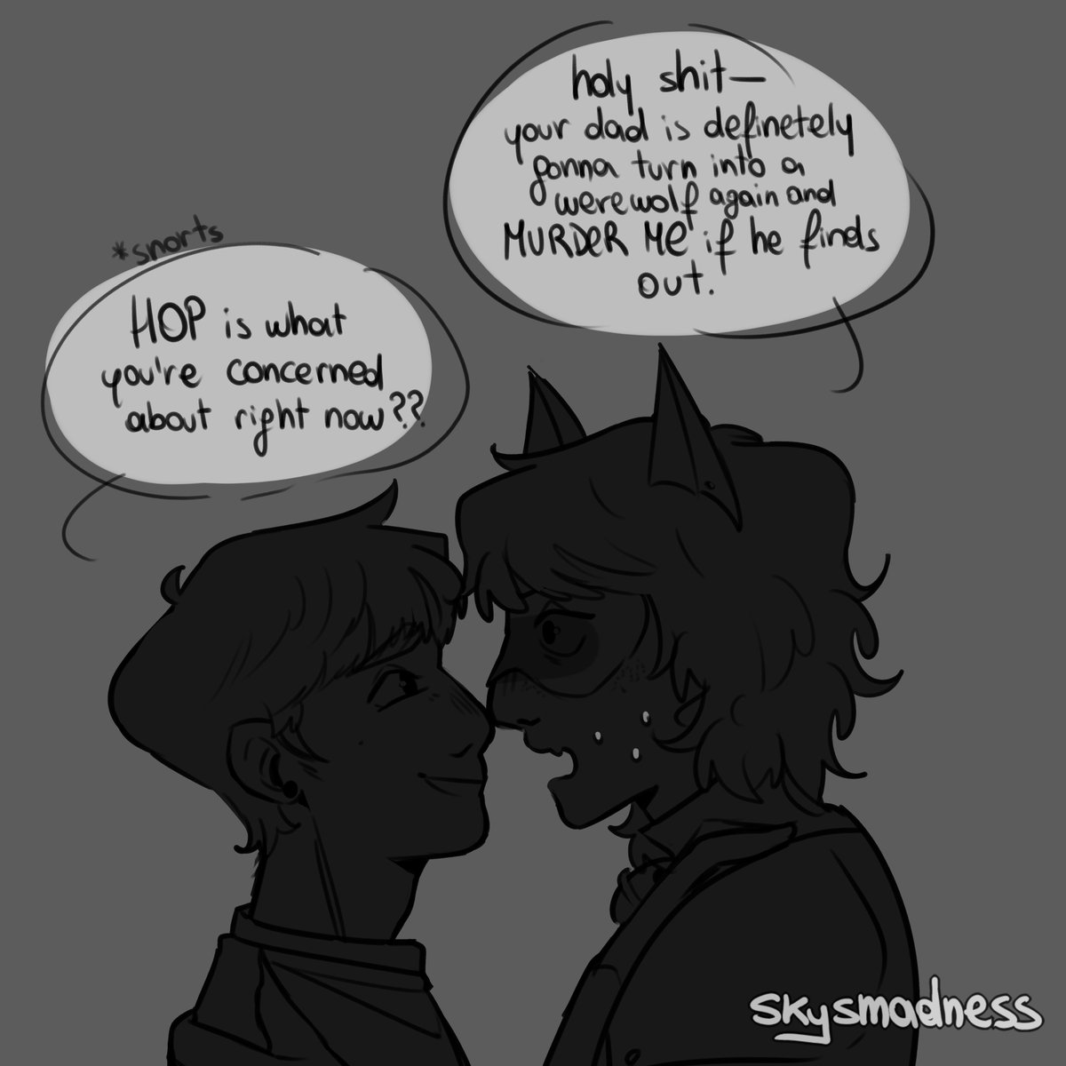 skysmadness's tweet image. back at it again with the byler miraculous au #byler