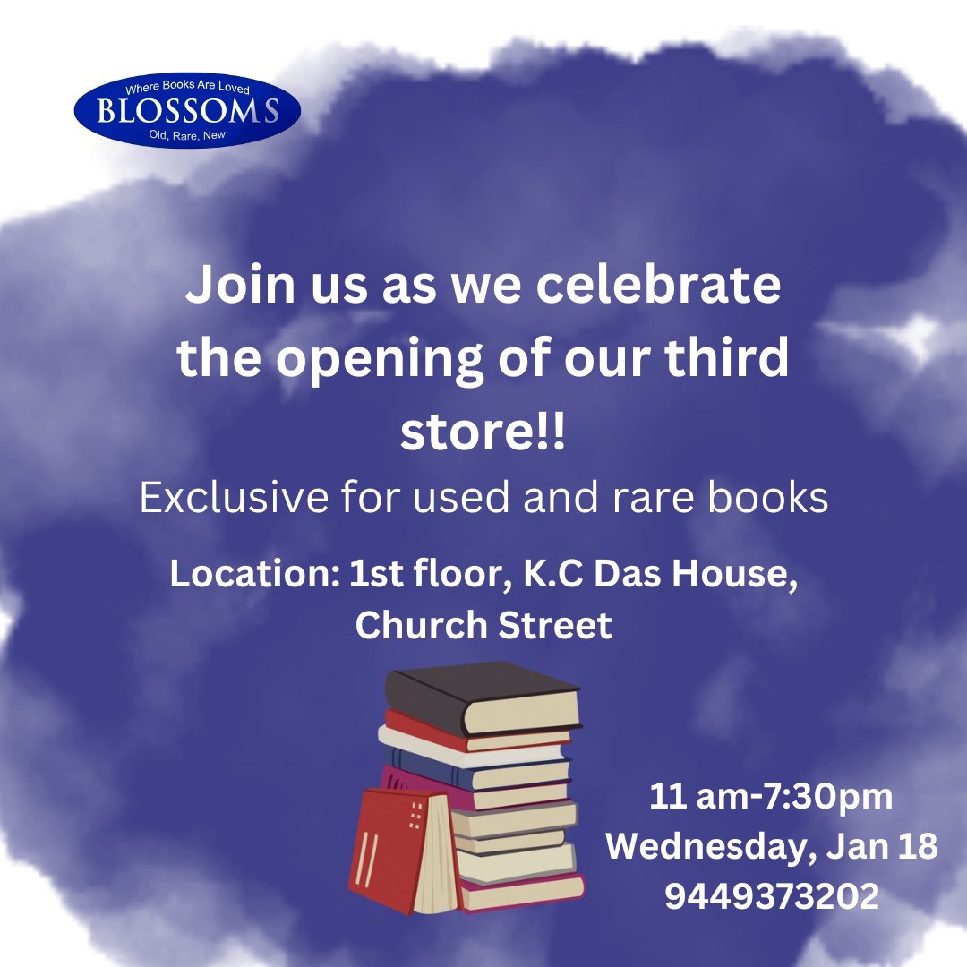 blossombookhous's tweet photo. Dear Bengaluru,
Today, we complete 21 years! 
This is possible only because of you. Thank you for being part of our journey over these two decades. As a part of our anniversary, we will offer an EXTRA 10% discount on the 18th, 19th, and 20th of this month. https://t.co/uZxMRg8i6C