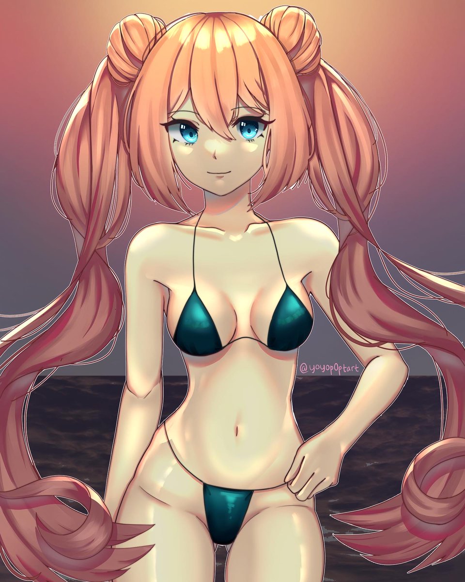 My OC!! ❤️ I drew her in a bikini a few years ago and redrew her now! 

#OC #digitalart #CLIPSTUDIOPAINT #DigitalArtist #AnimeArt