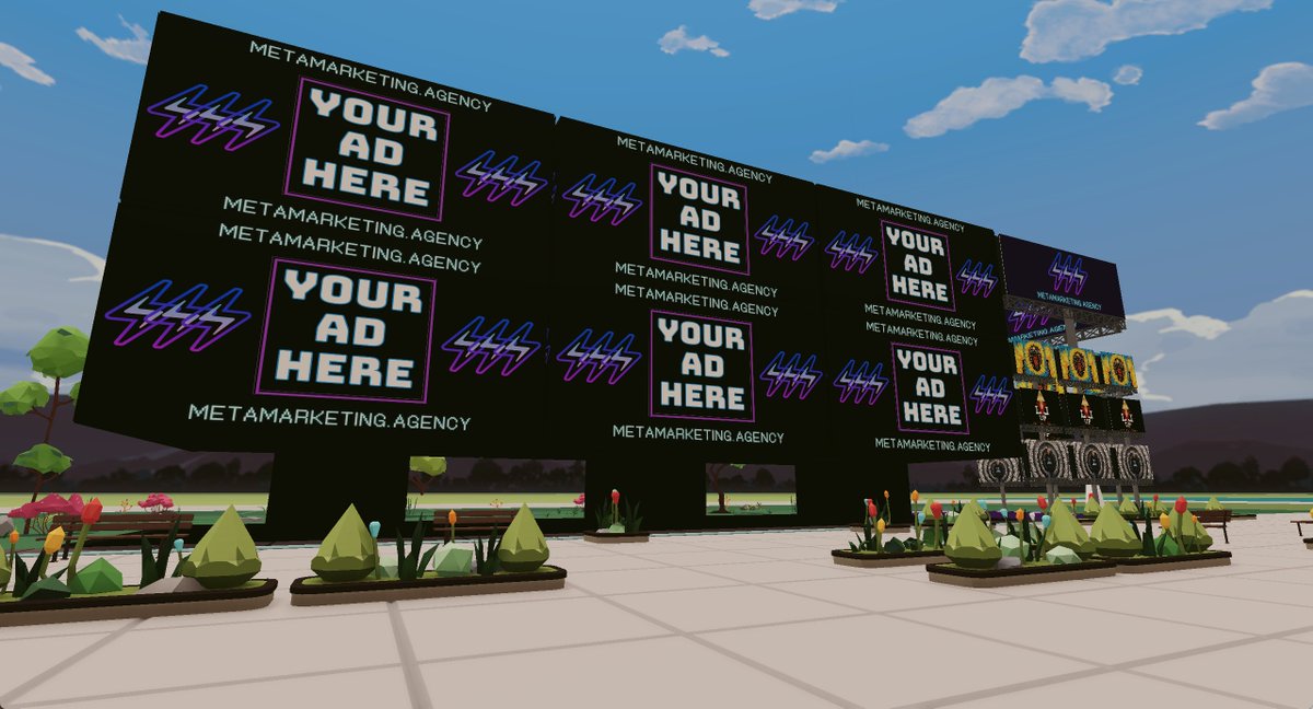 brandmetaverse's tweet photo. #Win a One-month #Metaverse #Billboard Ad for your company in a prime location in @Decentraland! Winner selected on Feb 1st. Includes full parcel takeover, 8 ad spaces, social and web buttons, &amp; more!

Like, RT, and comment your company name. 

 #Decentraland #Promotion #giveaway https://t.co/K7cuBPepbA