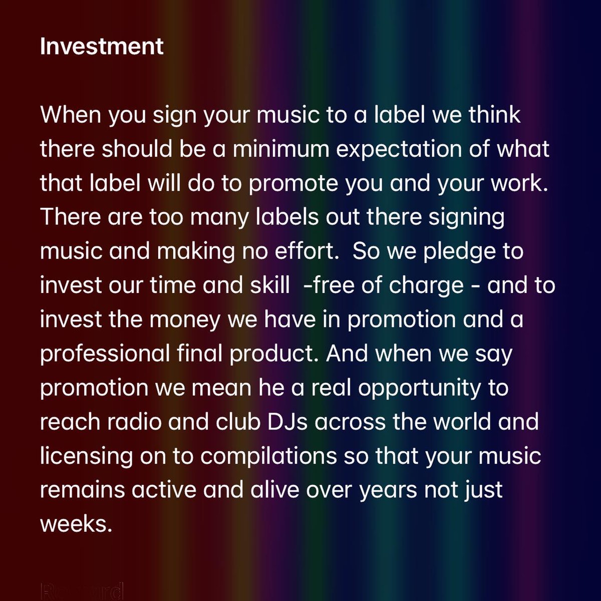 RollerblasterR's tweet photo. Can we become an ethical record label? We think so #recordlabel #musician #mentalhealth https://t.co/jJCGikMEVN