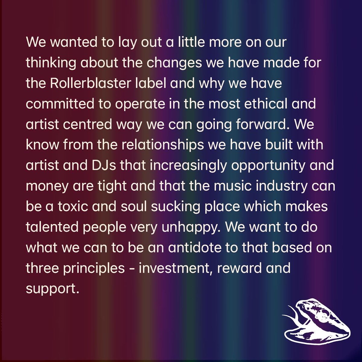 RollerblasterR's tweet photo. Can we become an ethical record label? We think so #recordlabel #musician #mentalhealth https://t.co/jJCGikMEVN