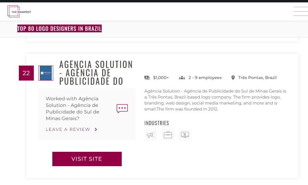 SolutionAg's tweet photo. A Agência Solution foi destacada em 22º lugar entre as 80 melhores Agências do Brasil, no quesito criação de logotipos. 

https://t.co/YJnV0sIPrS

#logo #design #logotipo #designer #marketing #graphicdesign #logomarca #identidadevisual #marca https://t.co/mavfafDOoW